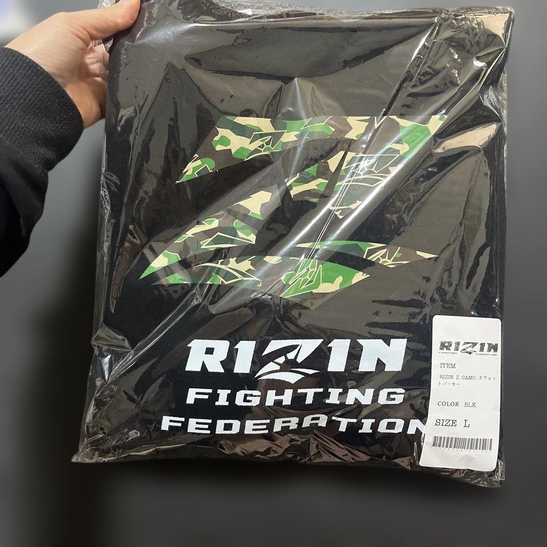 RIZIN CAMO スウェットパーカー L ブラック 🛍#RIZINオンラインストア🛍 🔥人気アイテム好評発売中🔥 🟩🟫RIZIN Z