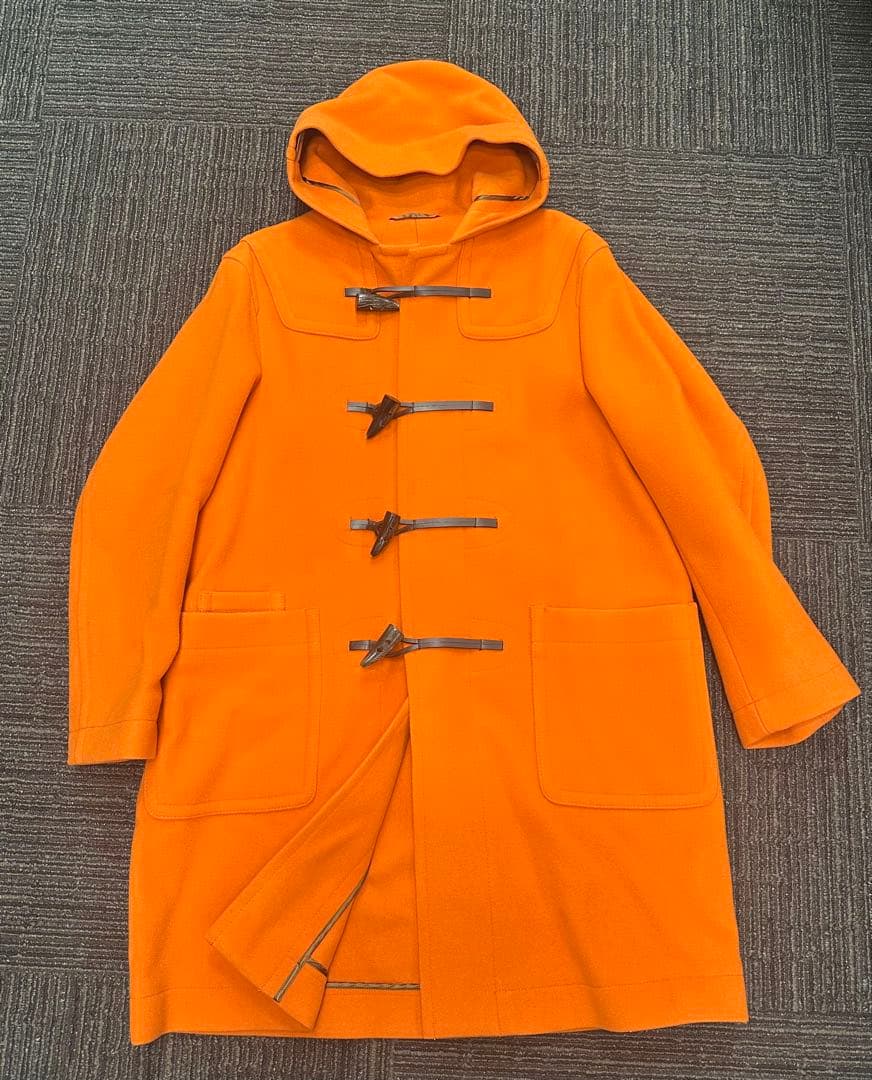 週末限定値下　オレンジ ダッフルコート フード付き　united arrows 週末限定値下 オレンジ ダッフルコート フード付き united arrows