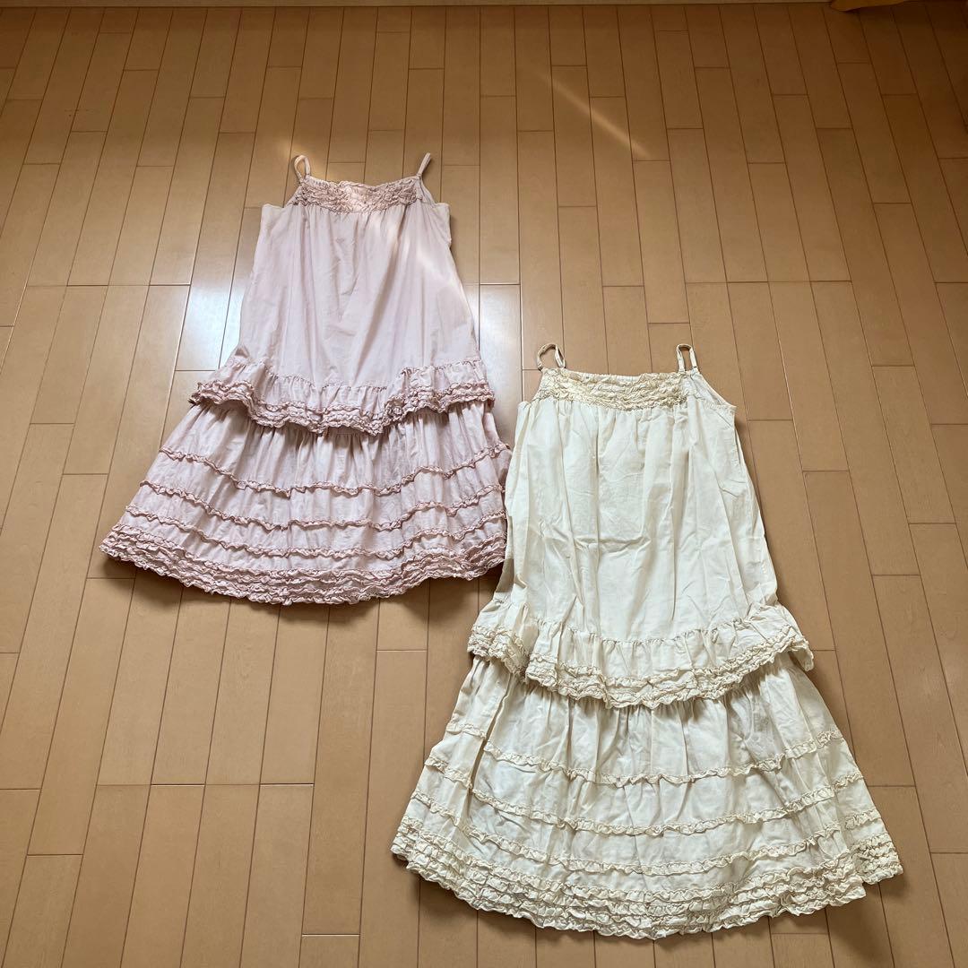 ピンクハウス 2way キャミソール型 チュニックワンピース 2点おまとめ