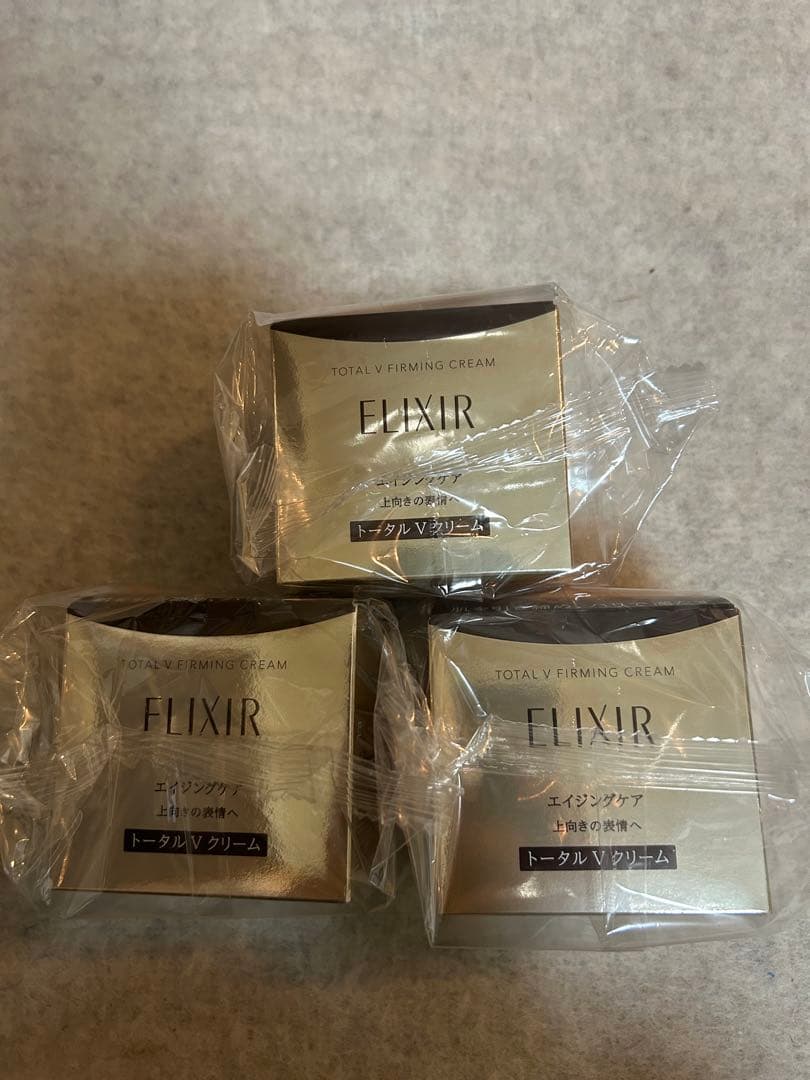 ELIXIR エリクシール トータルV ファーミングクリーム 50g 3個 ELIXIR（エリクシール）トータルV ファーミングクリーム(50g