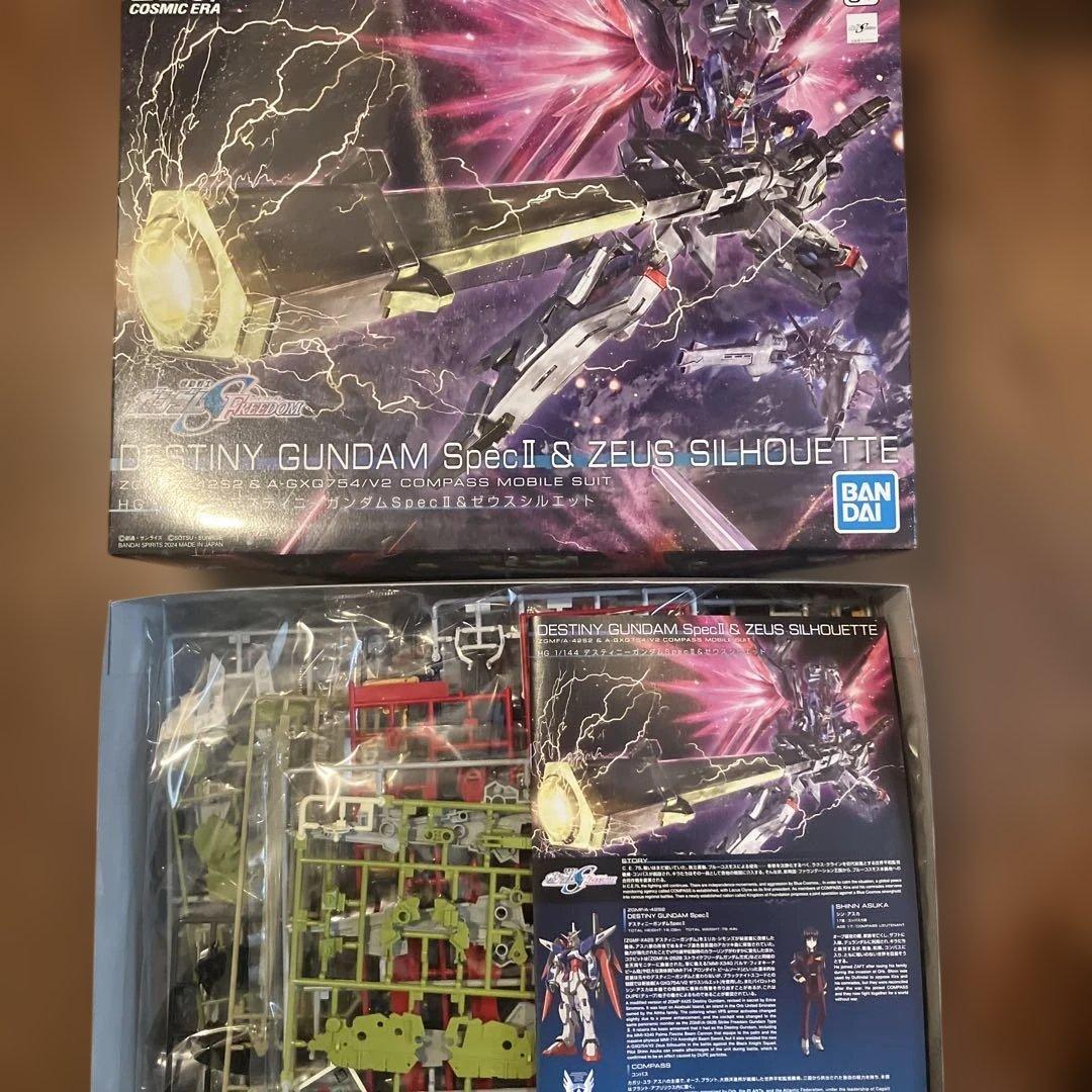 土日限定　HG デスティニーガンダムSpecⅡ ＆ ゼウスシルエット 新作ガンプラ「HG デスティニーガンダムSpecII＆ゼウスシルエット」が