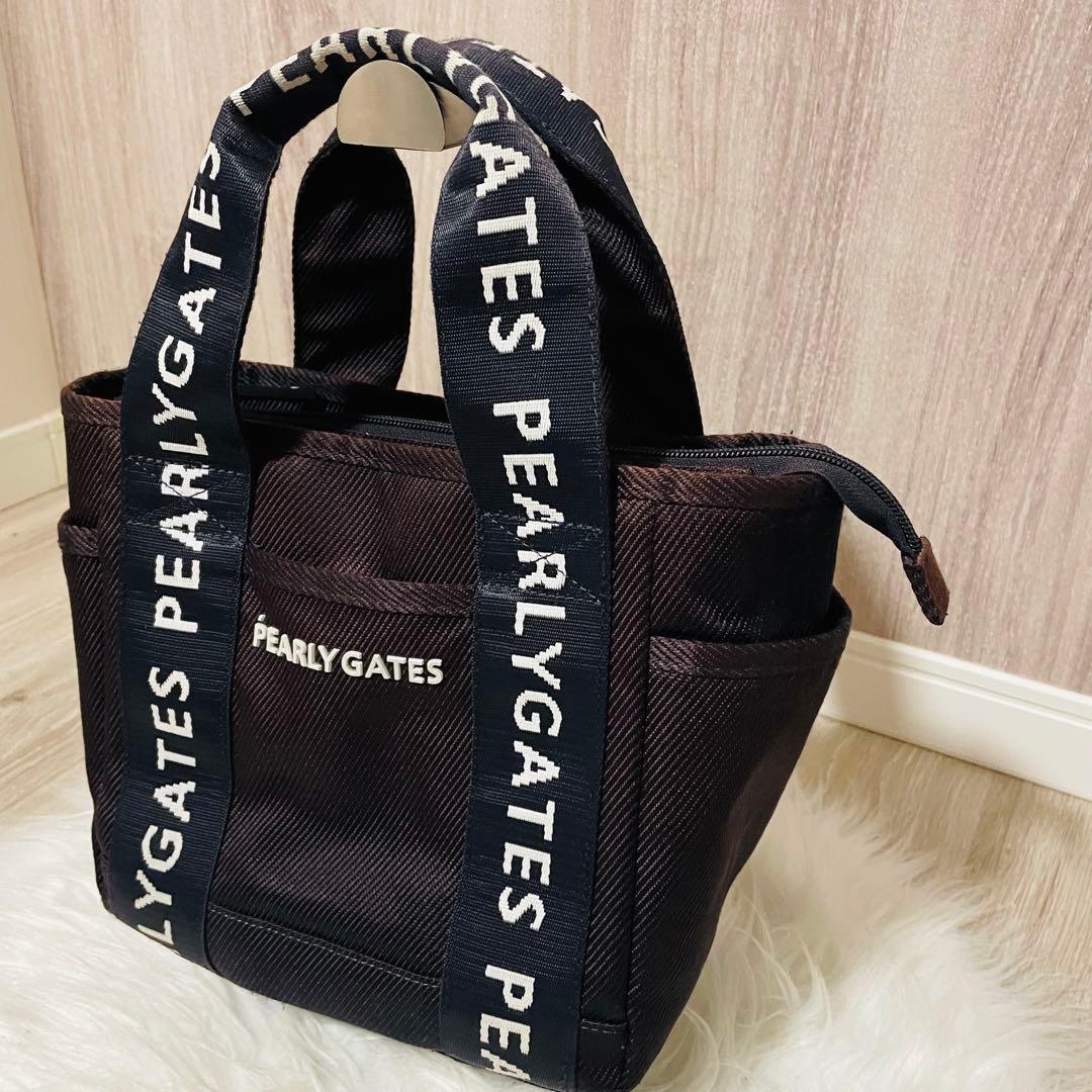 パーリーゲイツ カートバッグ 総柄 ゴルフ ニコちゃん PG ネイビー