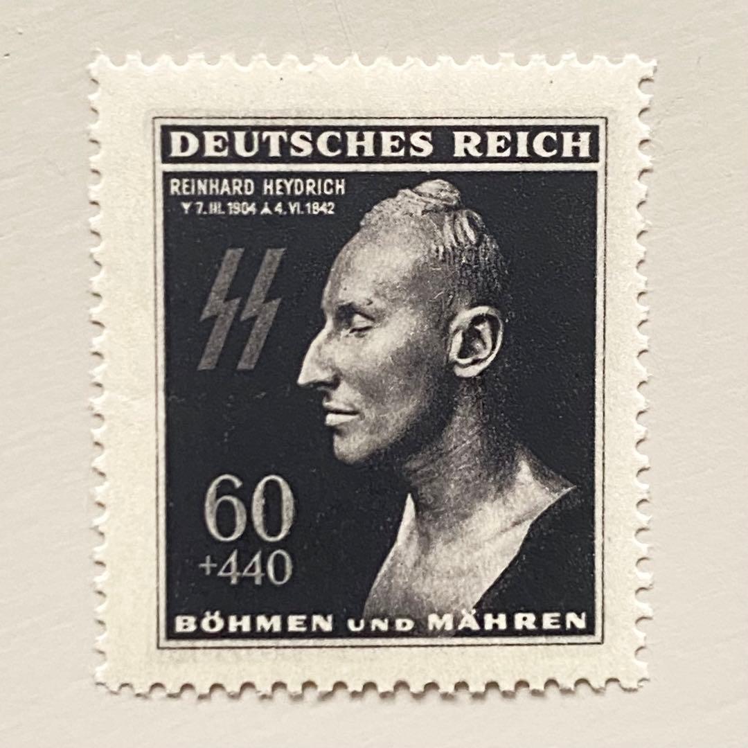 外国切手3枚（ドイツ：ワーグナー生誕130周年記念とラインハルト