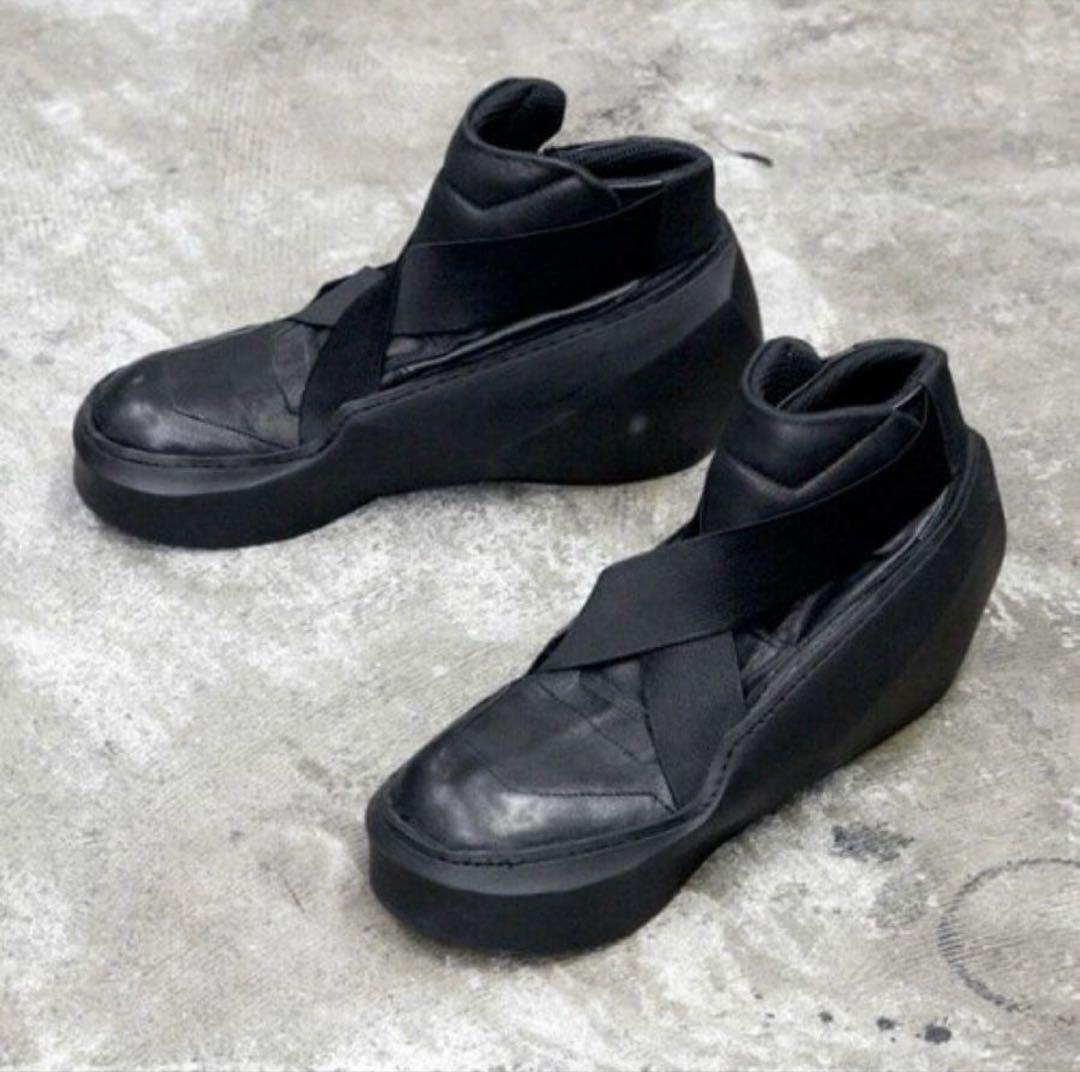 値下⚪︎】JULIUS 15SS ポリゴンソール スニーカー レザー size3