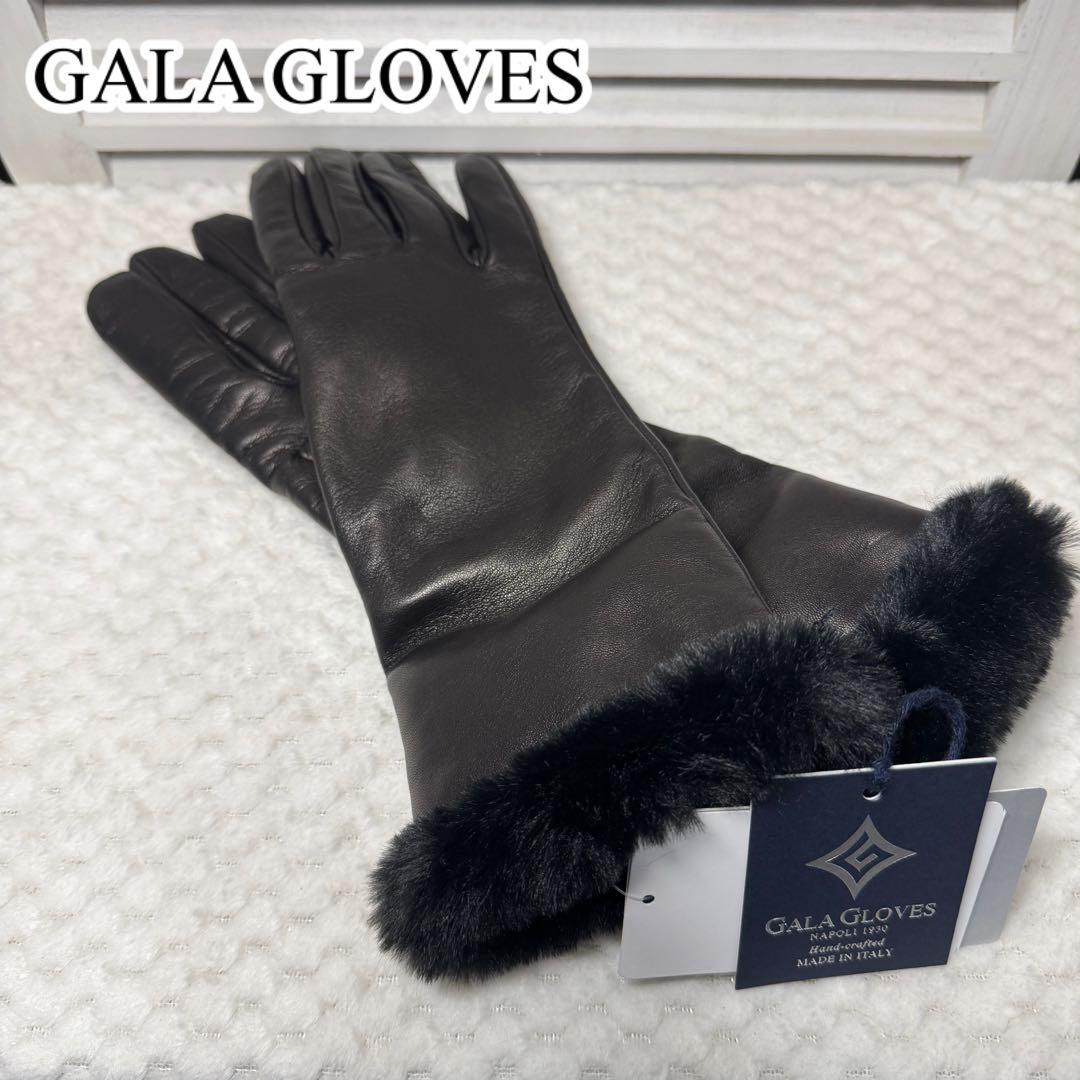 新品 GALA GLOVES ガラグローブ 羊革 カシミヤ 100% ブラック GALA GLOVES（ガラ グローブ） スマホ対応 手袋 レディース 革