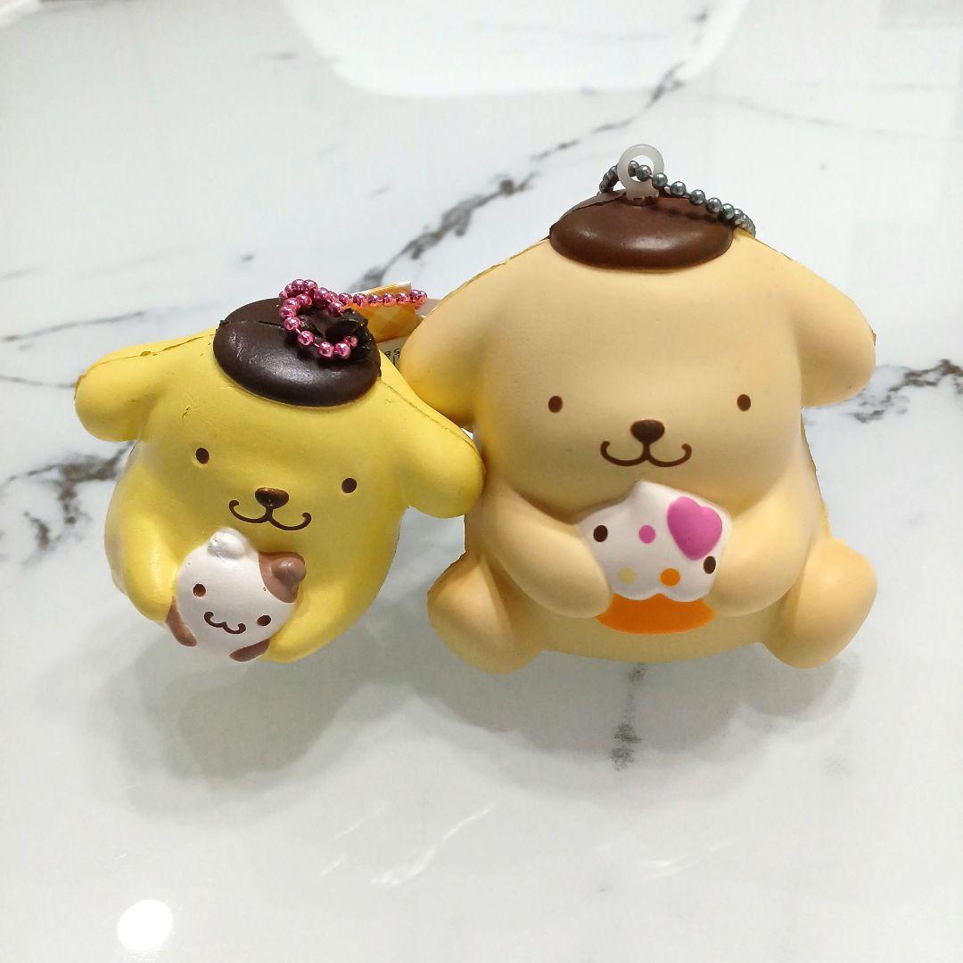サンリオ ポムポムプリン スクイーズ キーホルダー マスコット レア