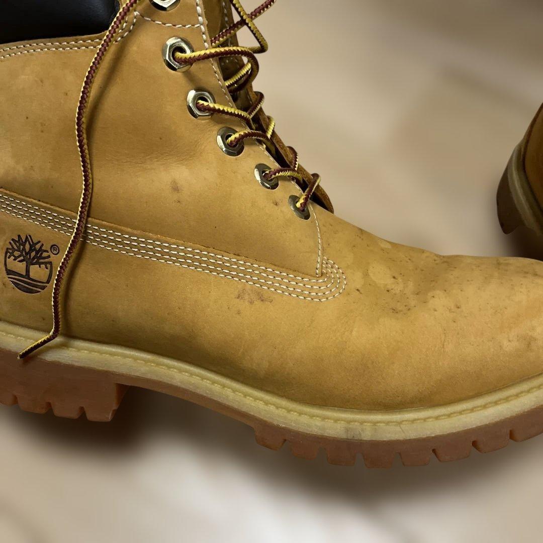 Timberland ベージュ スエード ハイカットブーツ　8.5W