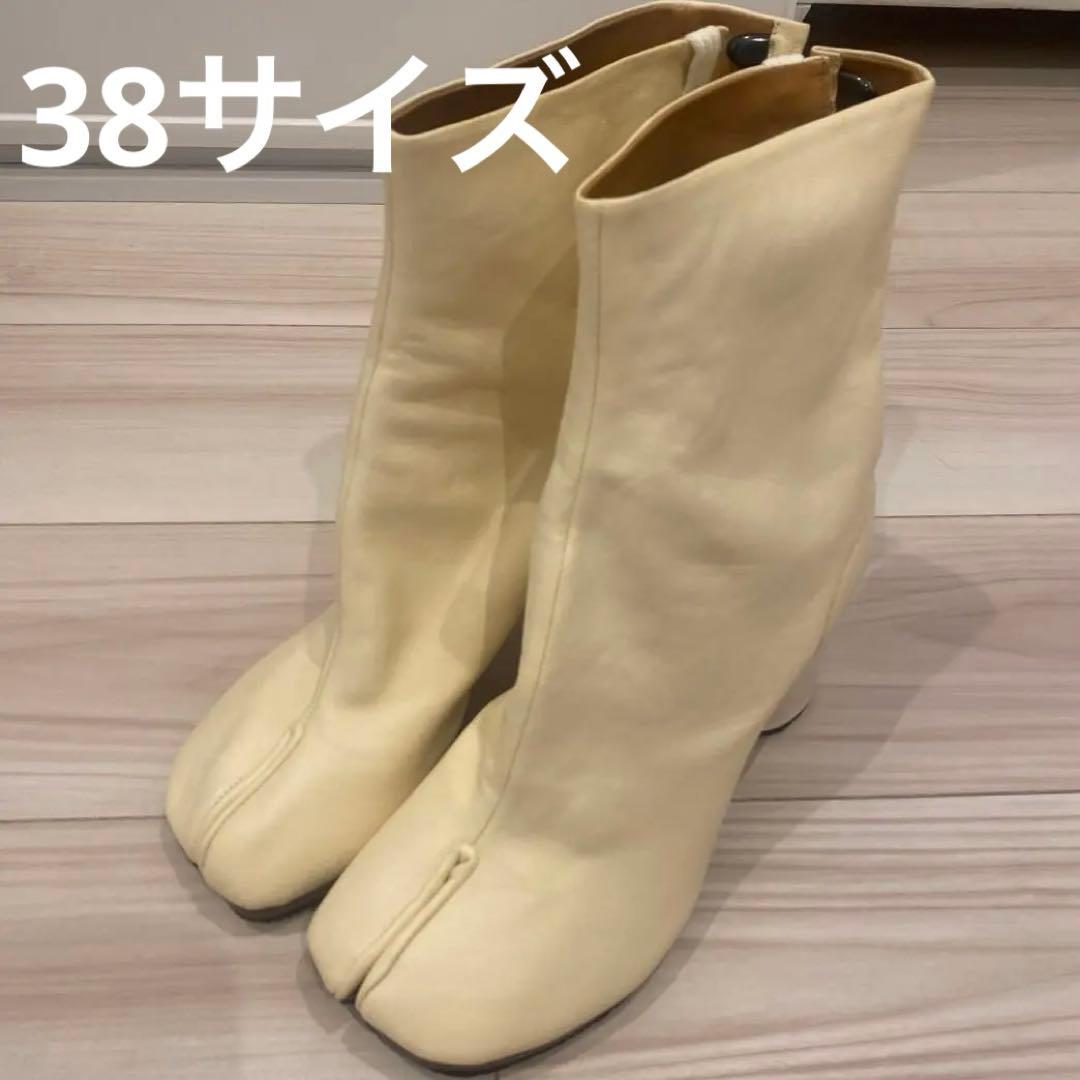 Maison Margiela Tabi アンクルブーツ 8cm Maison Margiela Tabi 80mm レザーアンクルブーツ | ブラック
