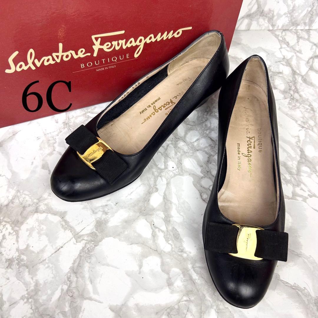 salvatore ferragamo フェラガモ パンプス 6C - メルカリ