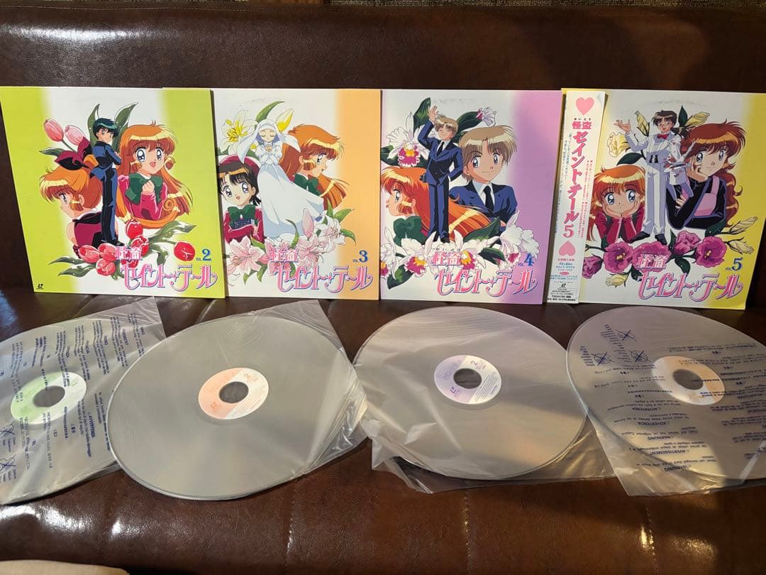 美品LD4枚★怪盗セイント・テール VOL.2+3+4+5=のみ帯付き 怪盗セイント・テール トレーディングカード 第2弾