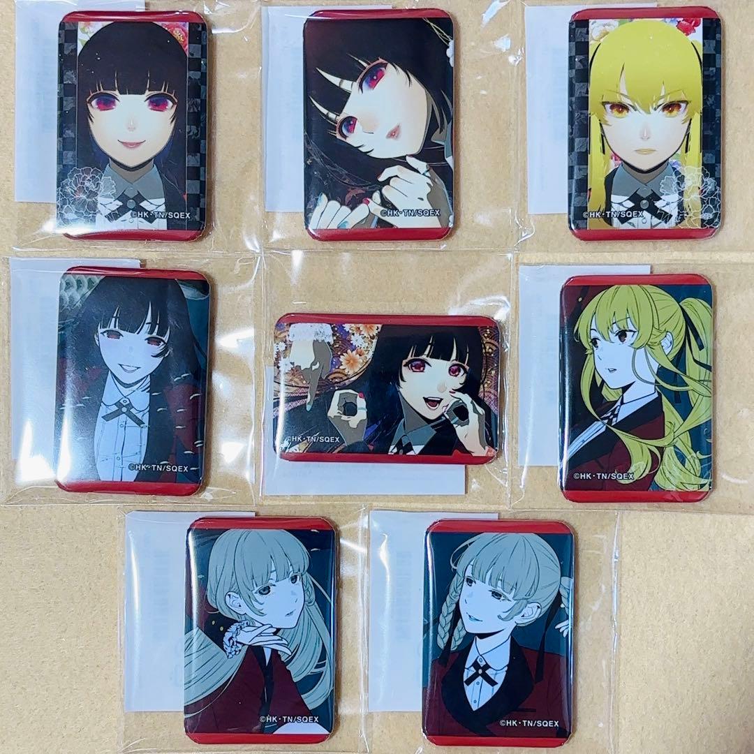 賭ケグルイ くじ スクエア 缶バッジ 夢子 芽亜里 綺羅莉 リリカ 全8種