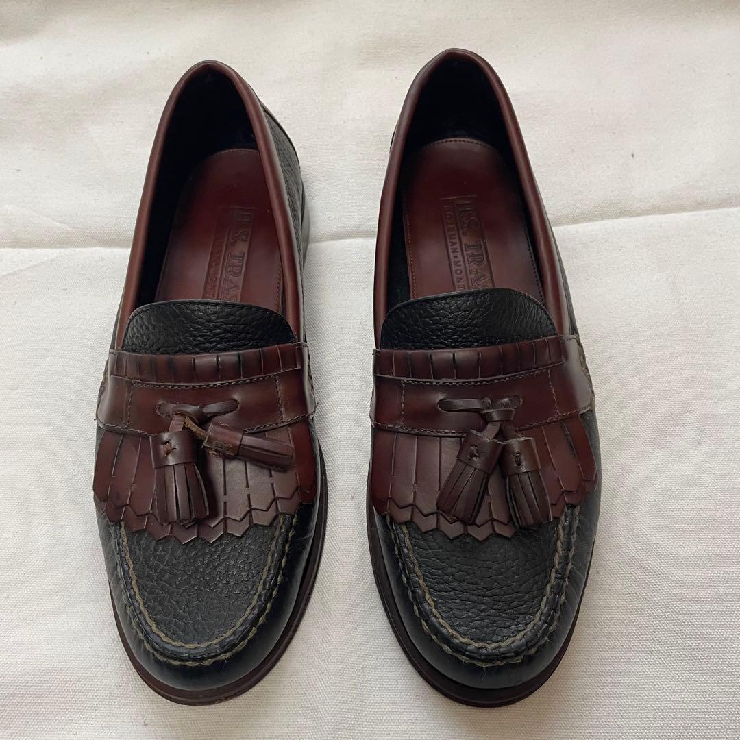 き*ょ様 old H.S.TRASK キルトタッセルローファー コンビ 黒茶 7