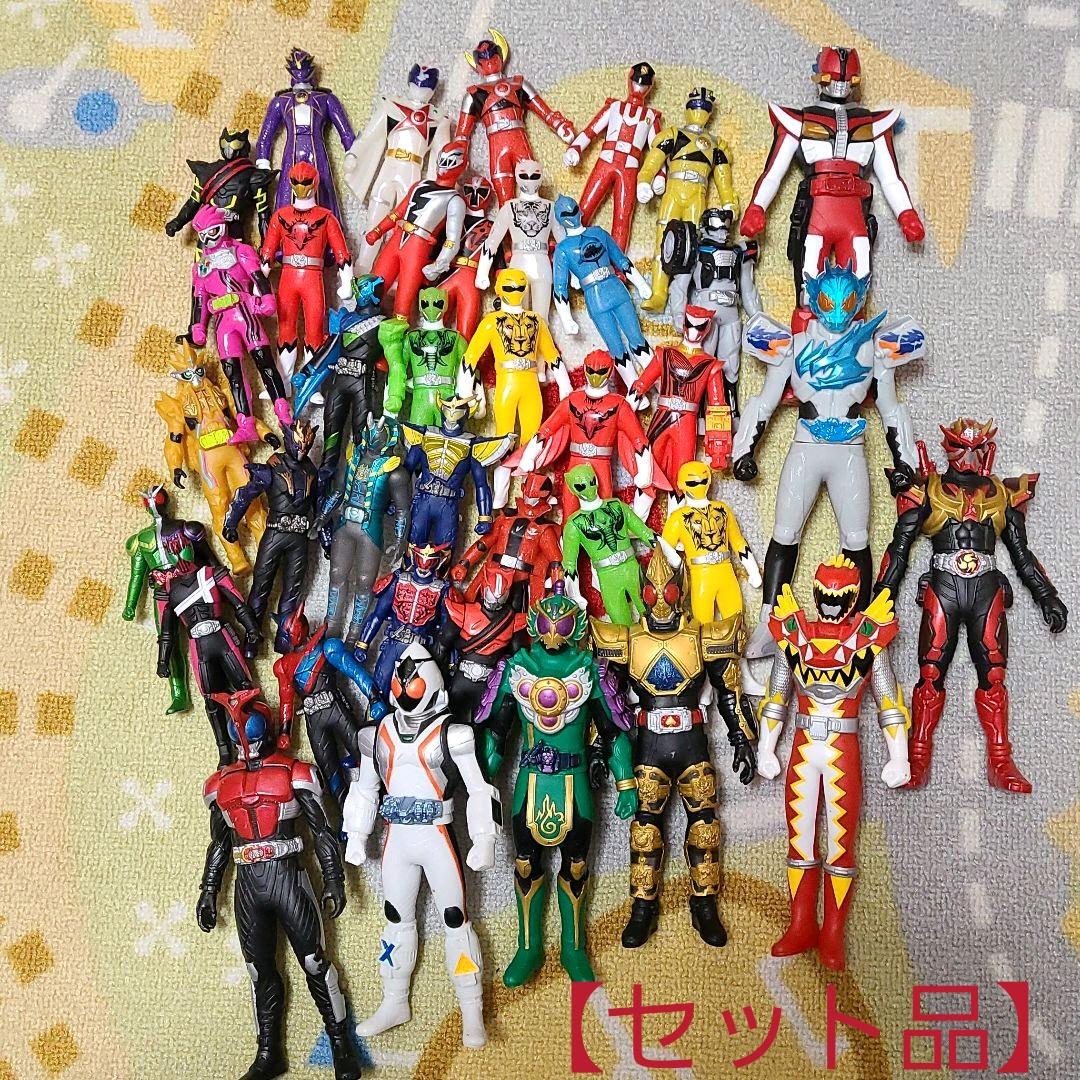 セット品】仮面ライダー&スーパー戦隊ソフビセット - メルカリ