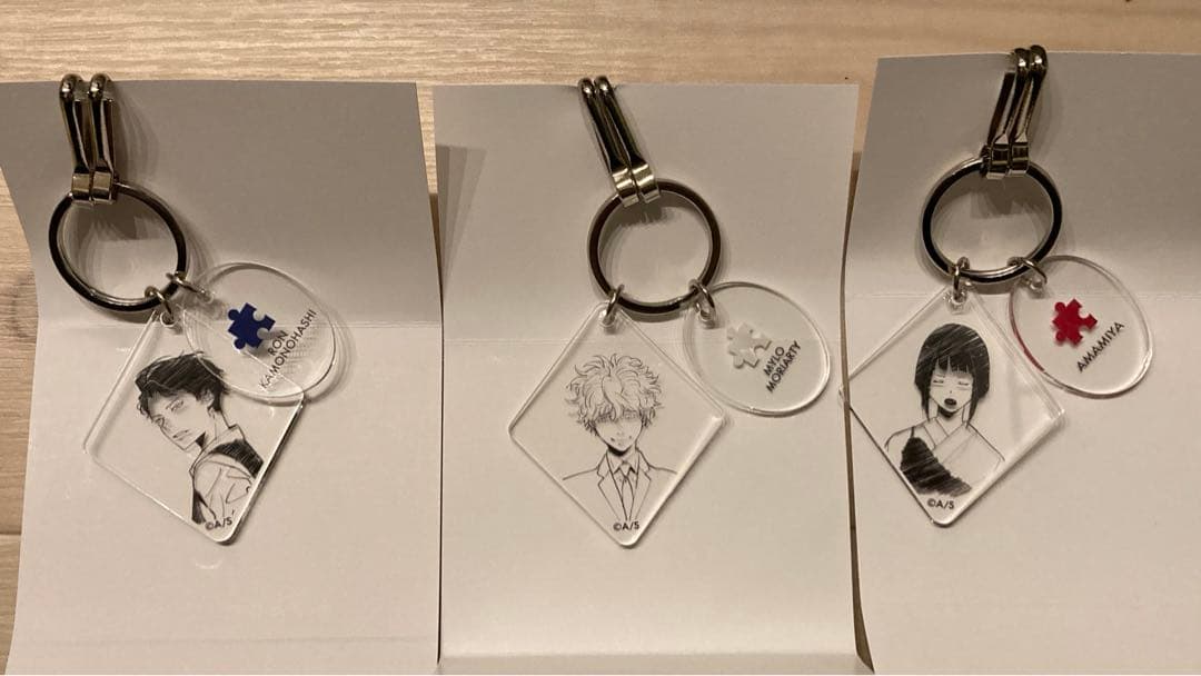 鴨乃橋ロンの禁断推理 クリアベースキーホルダー セット - メルカリ