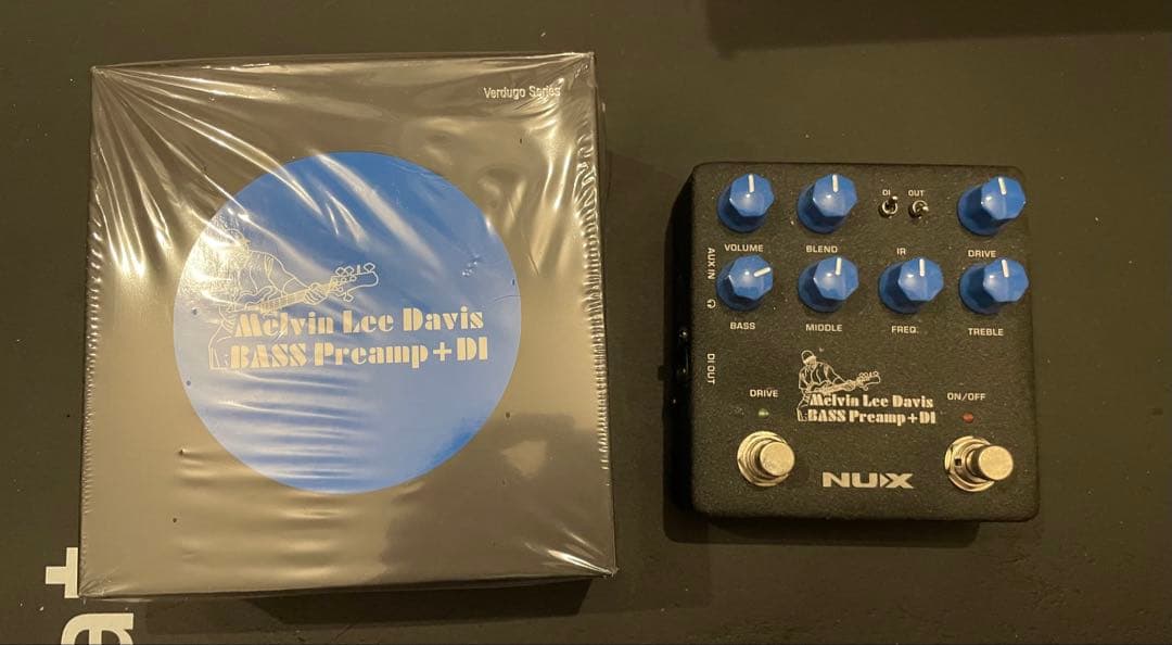 アンプ NUX Melvin Lee Davis BASS Preamp + DI NUX Melvin Lee Davis Bass Preamp + DI Pedal Black | Guitar Center