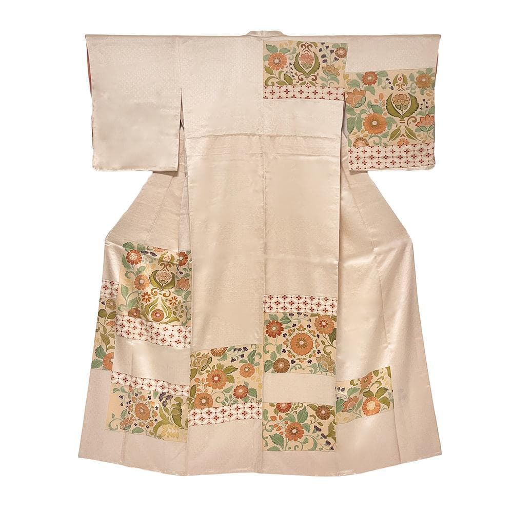 j*m様 志ま亀？ 訪問着 正絹 綸子 新古品 手描友禅 セミフォーマル №ym 志ま亀 正絹 手描き訪問着 - メルカリ