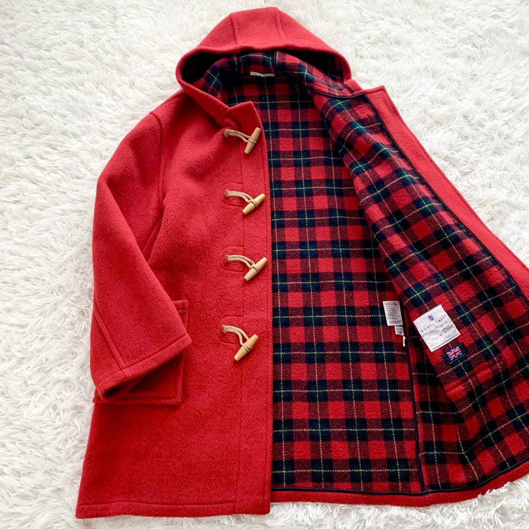 【極美品 3L】MONTGOMERY Tibbett ダッフルコート 英国製 赤 極美品 3L】MONTGOMERY Tibbett ダッフルコート 英国製 赤