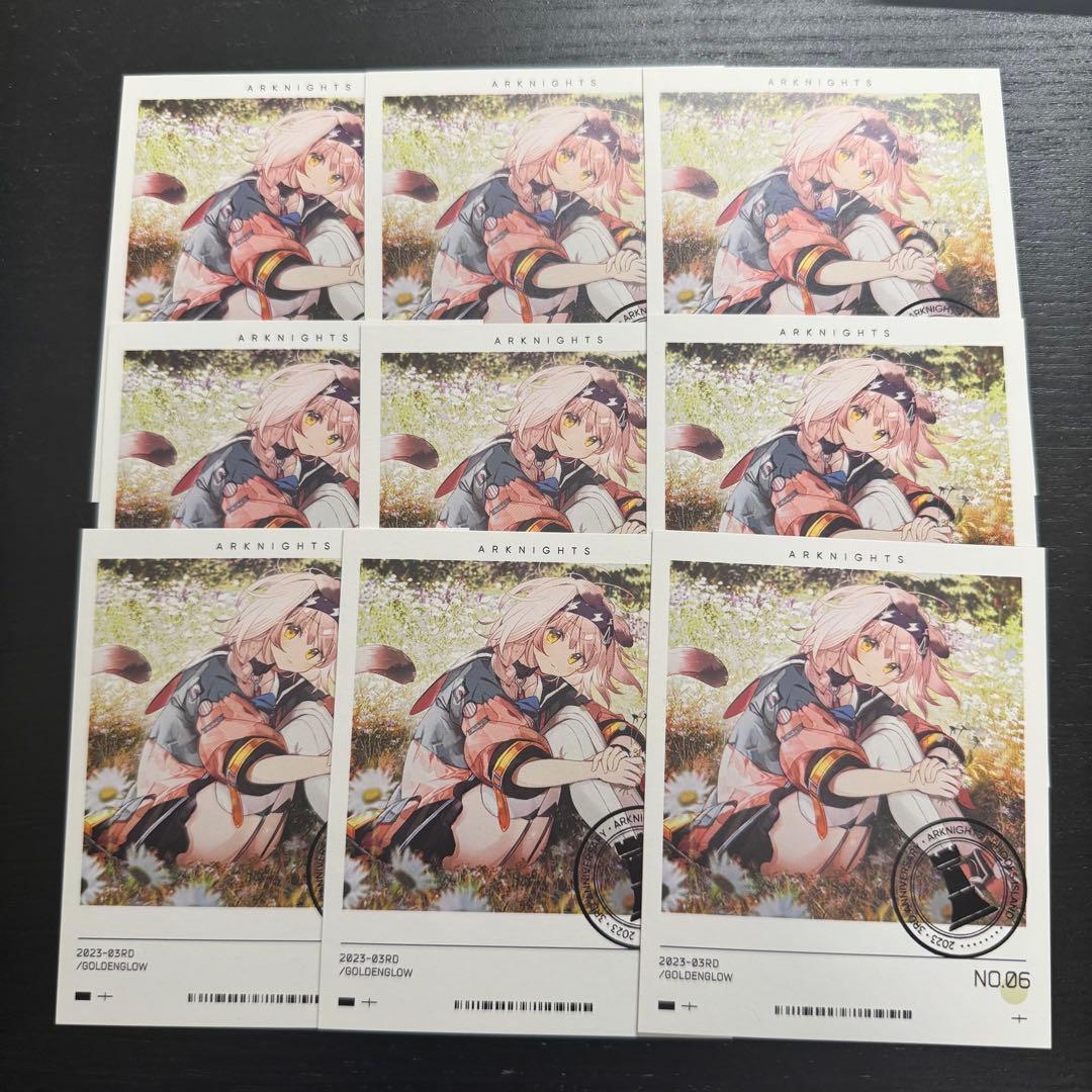 アークナイツ3周年 チェキ風ポストカード ゴールデングロー - メルカリ