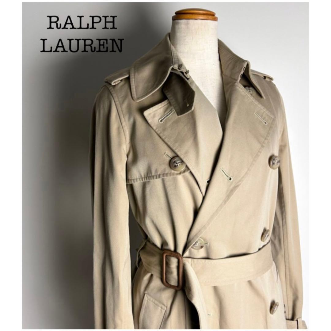 美品♡ラルフローレン/90〜00sベルテッドトレンチコート/2WAY/カシミヤ