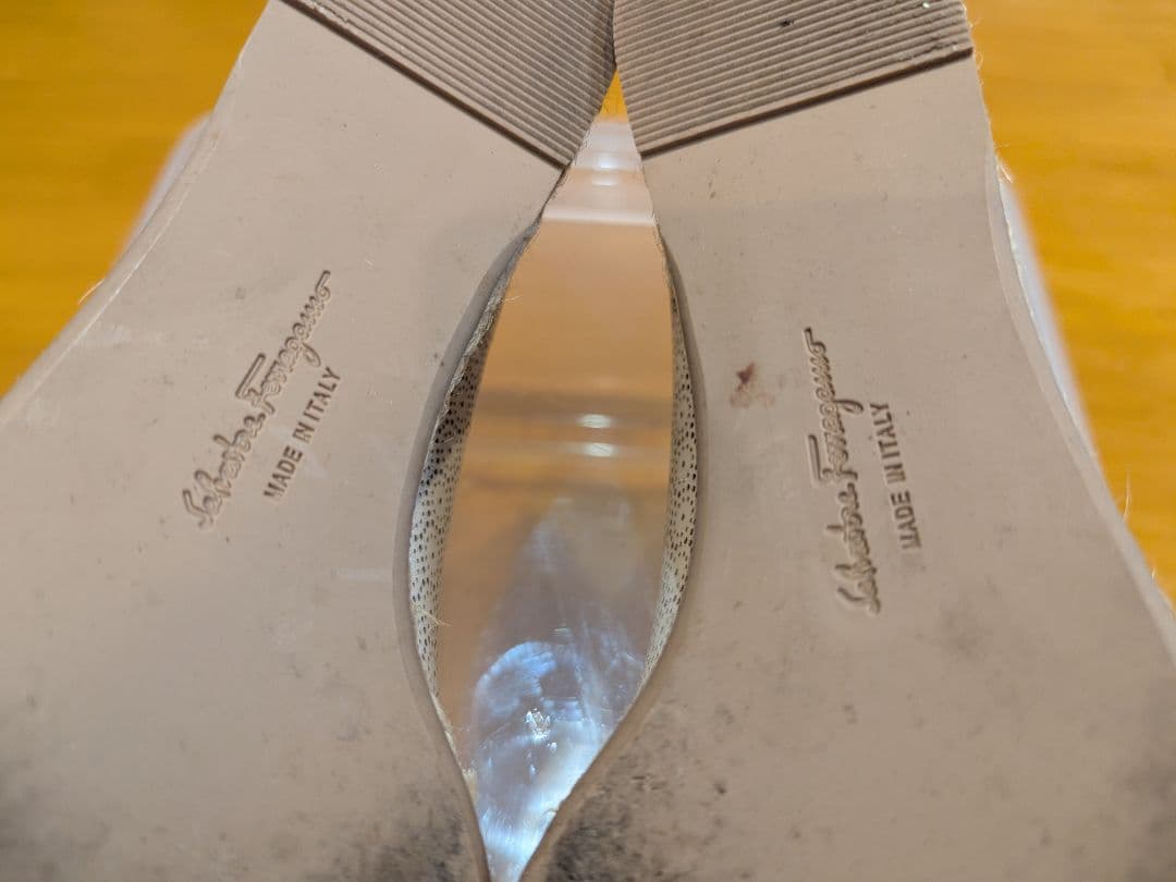 美品】サルヴァトーレフェラガモ パンチング エスパドリーユ パンプス