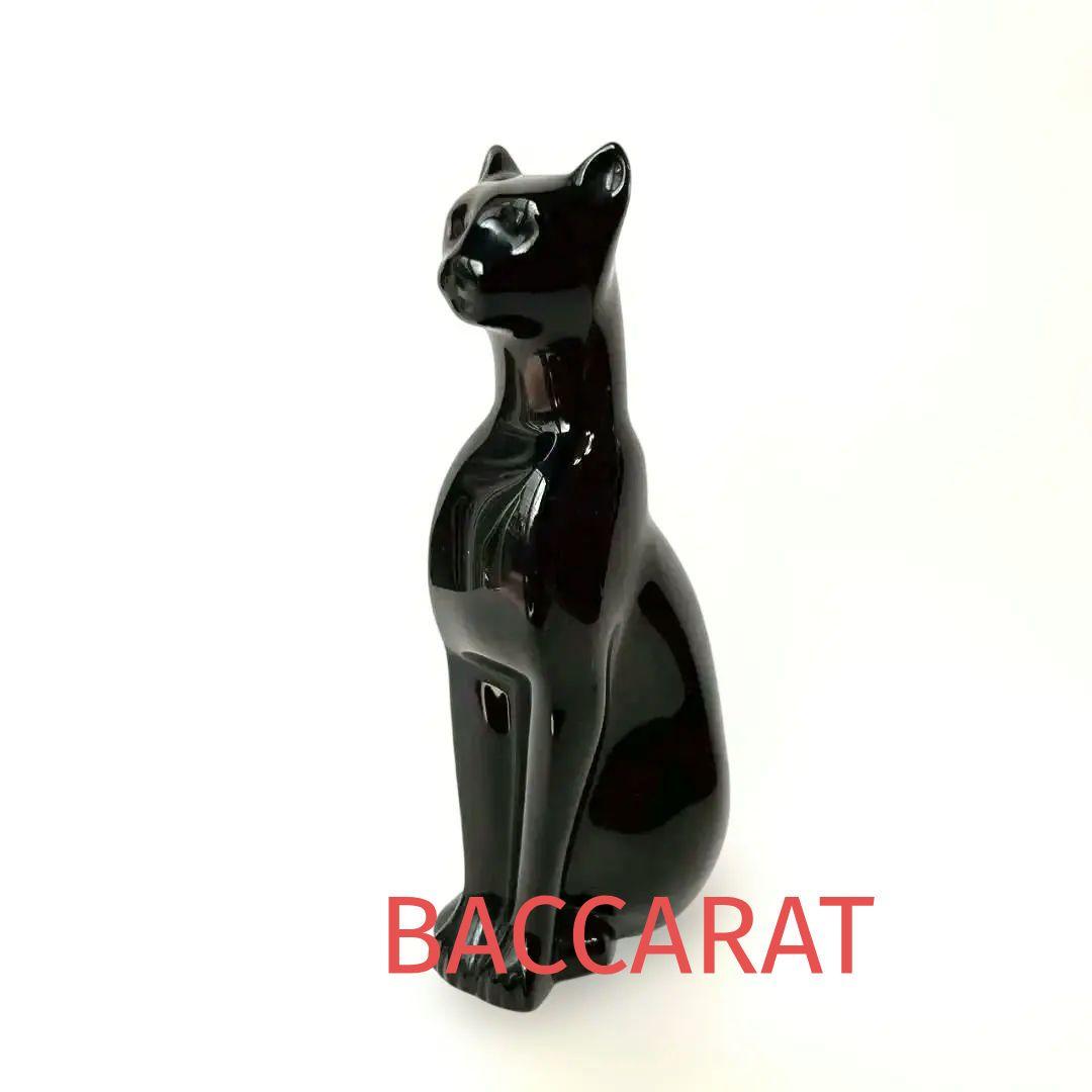 稀少】オールド バカラ BACCARAT 16cm 黒猫 - メルカリ