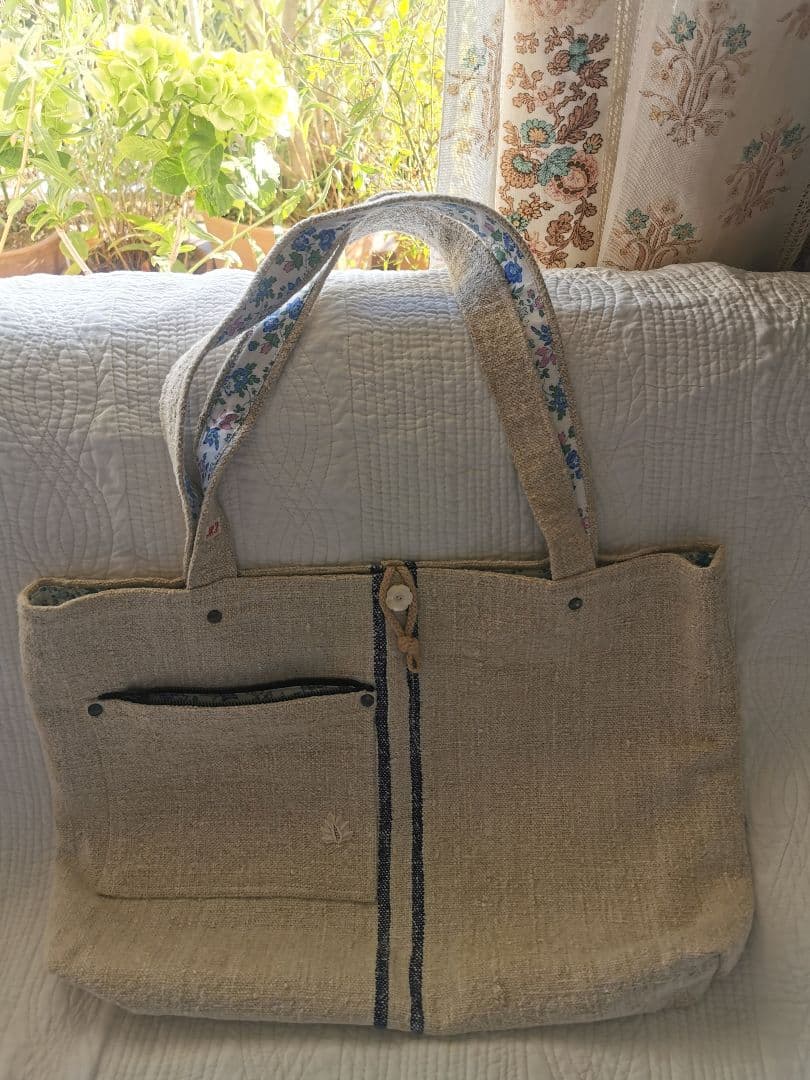 アンティーク アンティークホームスパンリネン＆フレンチファブリック