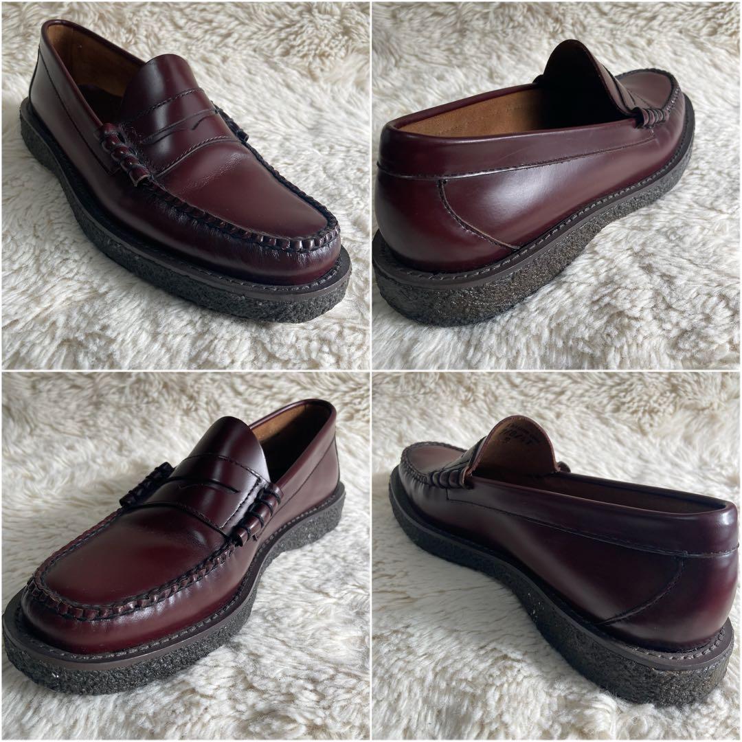 【美品】G.H.BASS Weejuns ローファー ブラウン レッド