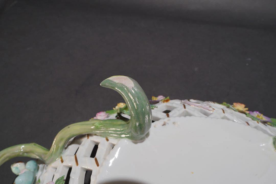 マイセン 色絵貼花オープンワークコンポート - メルカリ