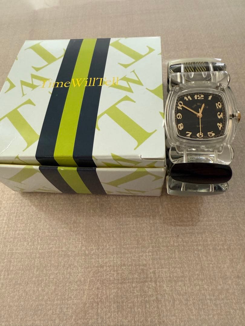 TimeWillTell スクエア型 ブラックダイヤル 時計 Time Will Tell Japan タイムウィルテル国内正規代理店