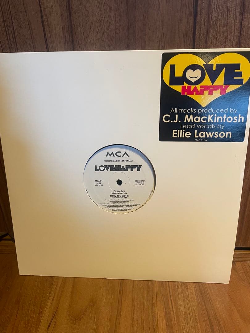 オリジナルプロモ盤LOVE HAPPY EP CJ MACKINTOSH プロモ盤LOVE HAPPY EP CJ MACKINTOSH EVERYDAY