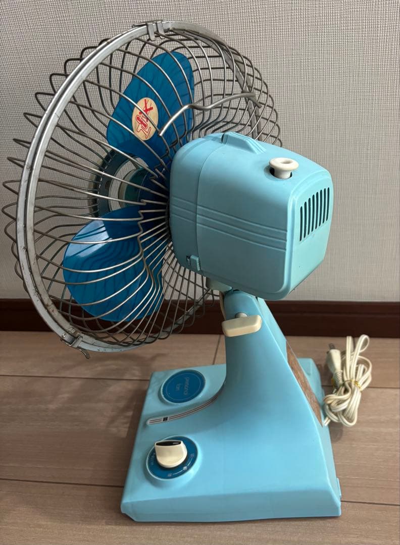 動作確認済】昭和レトロ ナショナル 扇風機 F-23F1M 卓上扇風機 3枚羽