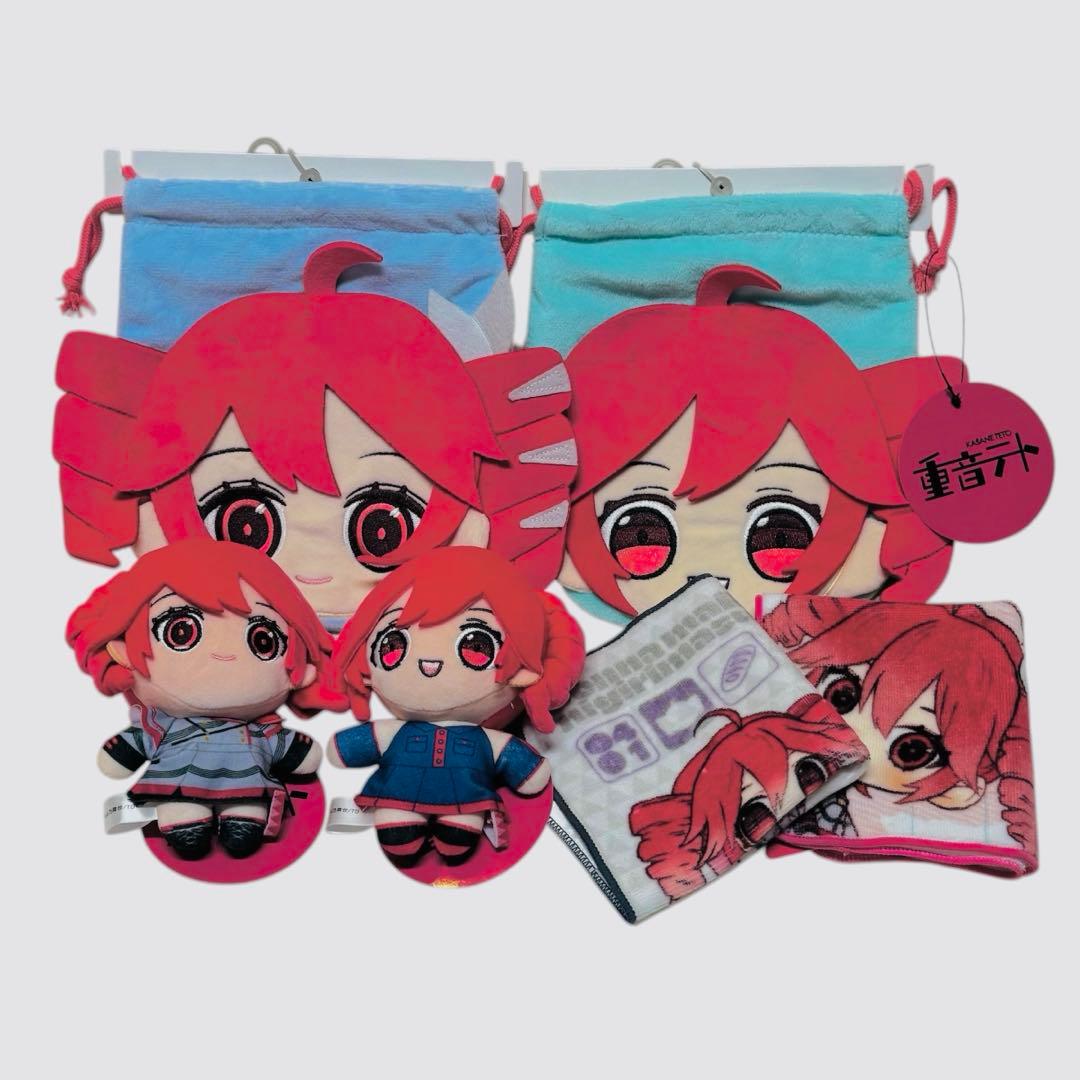 重音テト しまむら ぬいぐるみ マスコットチャーム 巾着袋 ハンカチ