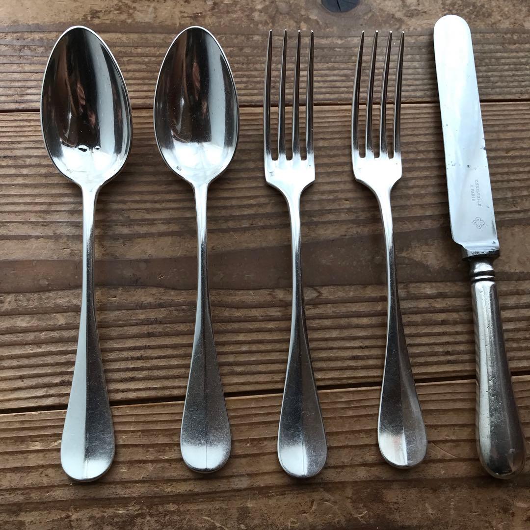 クリストフル フィデリオ アンティーク ディナースプーン＆フォーク