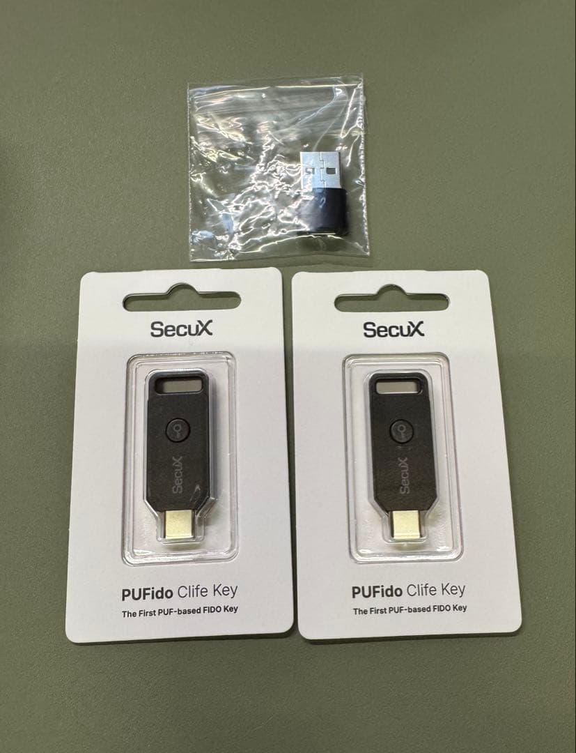 SecuX PUFido　パスワード漏洩から守る新時代の電子キー 国際標準セキュリティ規格FIDO2搭載】パスワード漏洩から守る新時代の