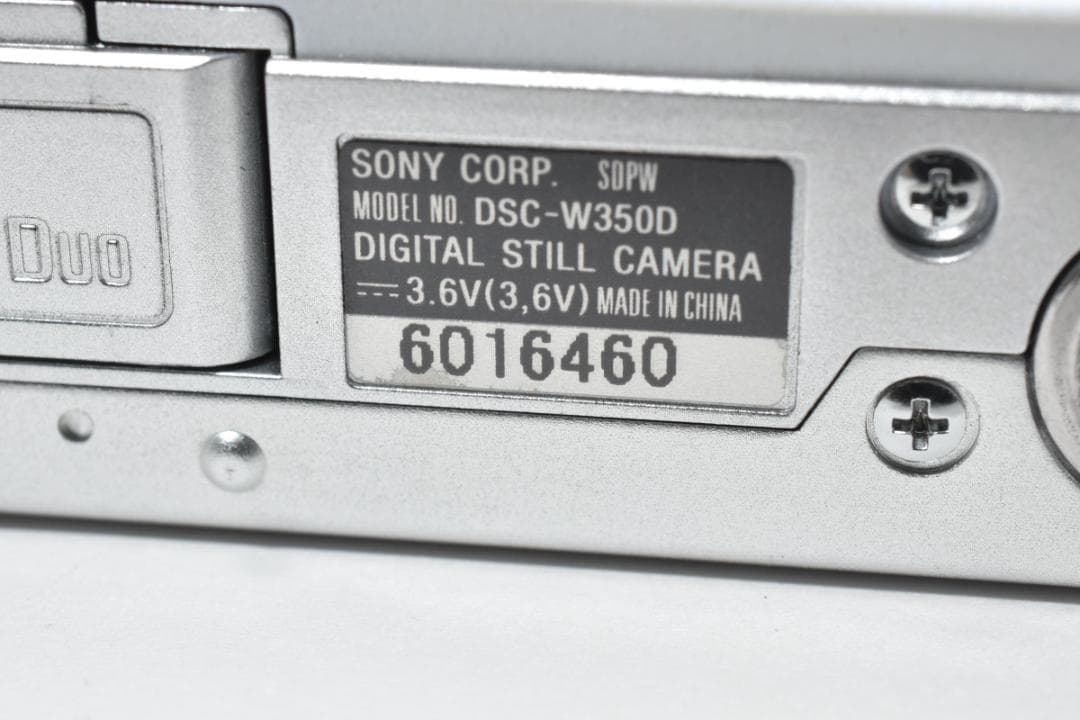 《 希少カラー 》 ソニー　SONY Cyber-shot DSC-W350D