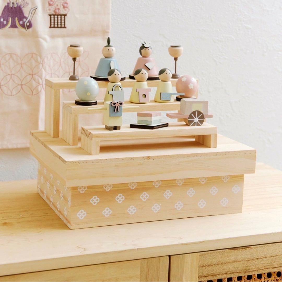 まだ間に合う】サリュ ひな祭り 収納できる雛人形セット ひな人形