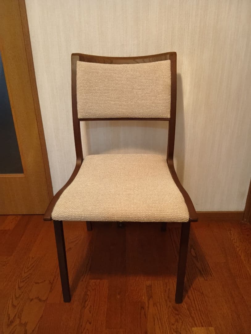 木製ダイニングチェア ベージュ タンスのゲン ダイニングチェア おしゃれ 北欧 2脚 セット 完成品