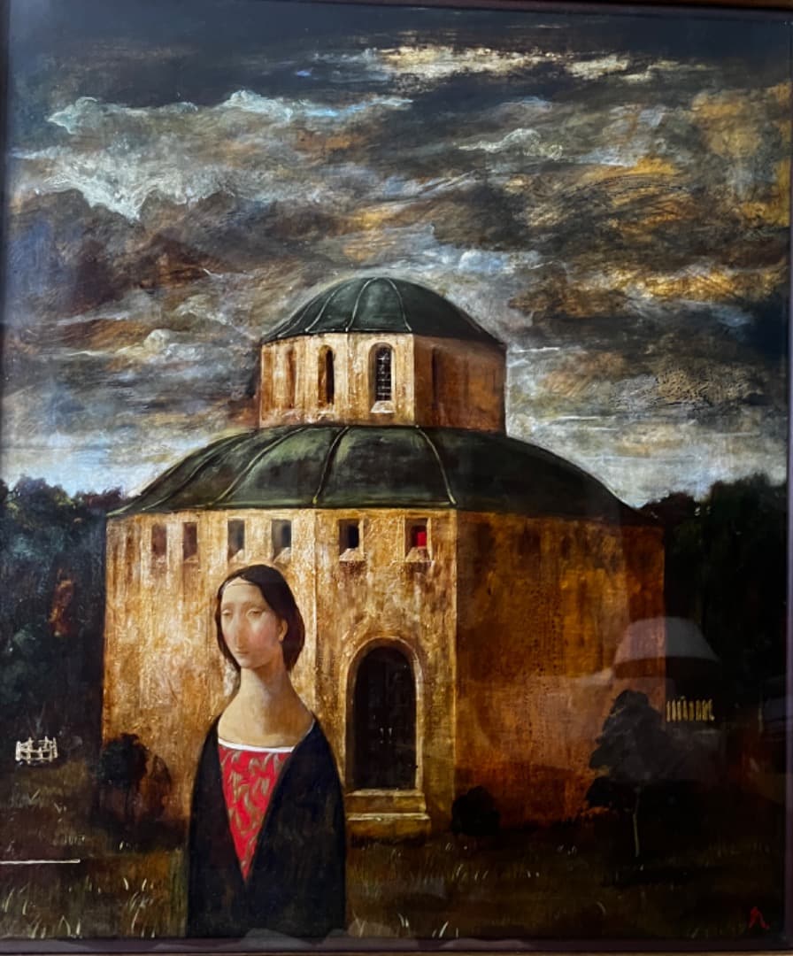 真作 吉岡正人 夜明け前 F10 テンペラ等 初期の傑作！ 購入時400000