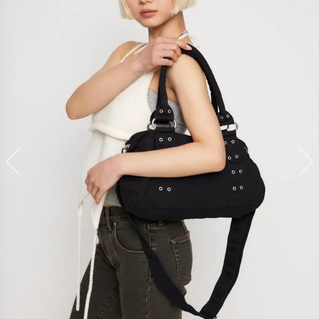 LAGUA GEM COTTON EYELET BOSTON バッグ - メルカリ