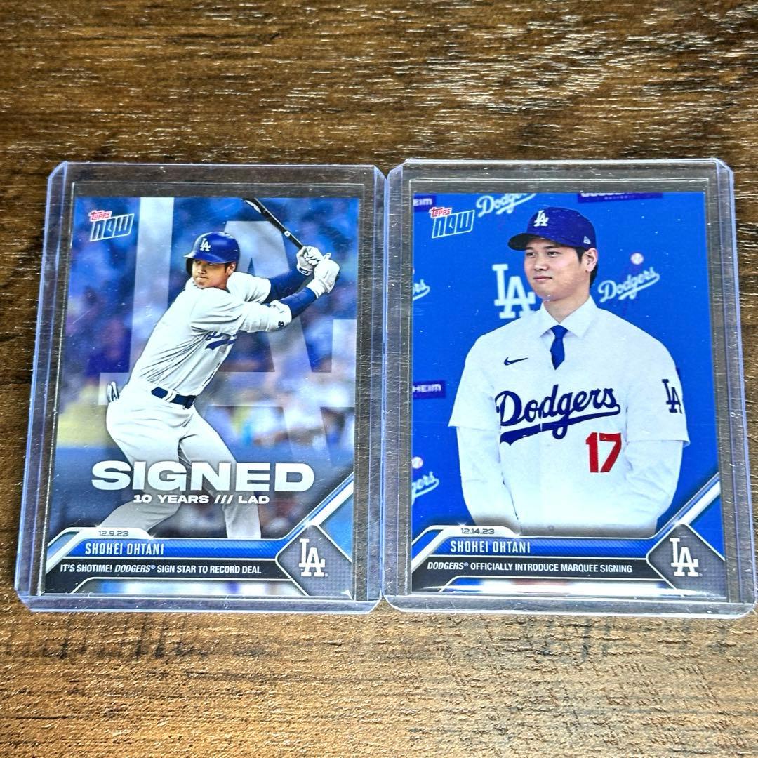 topps now 大谷翔平 ドジャースサイニング契約&入団会見 カード セット