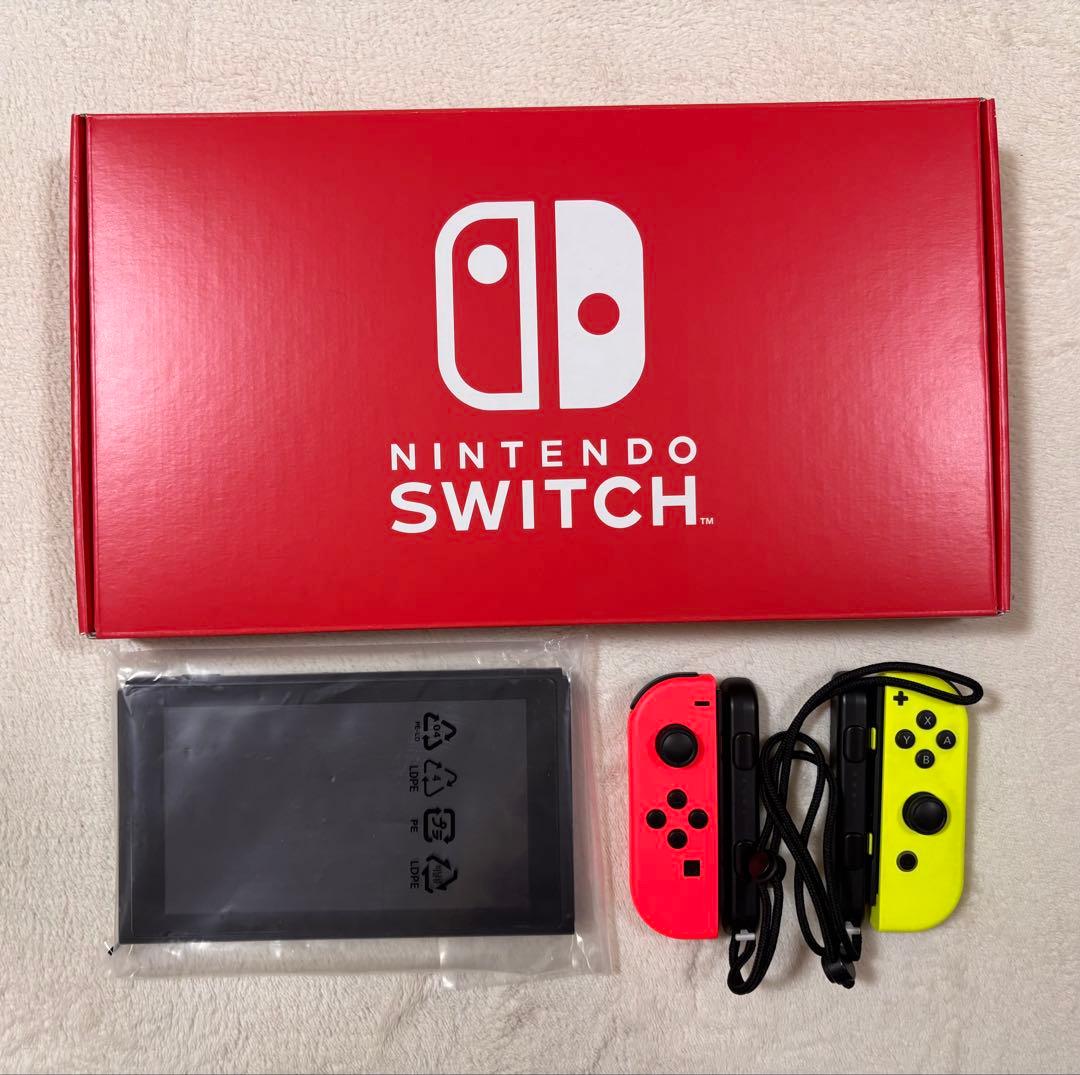 Nintendo Switch 本体 赤/黄 Joy-Con付き - メルカリ