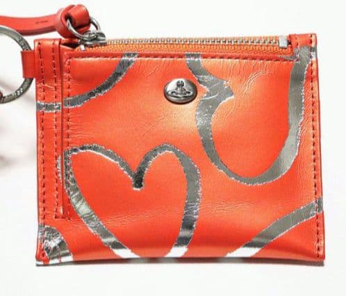 《ヴィヴィアンウエストウッド》新品 ストラップ・小銭入れ付き レザーパスケース