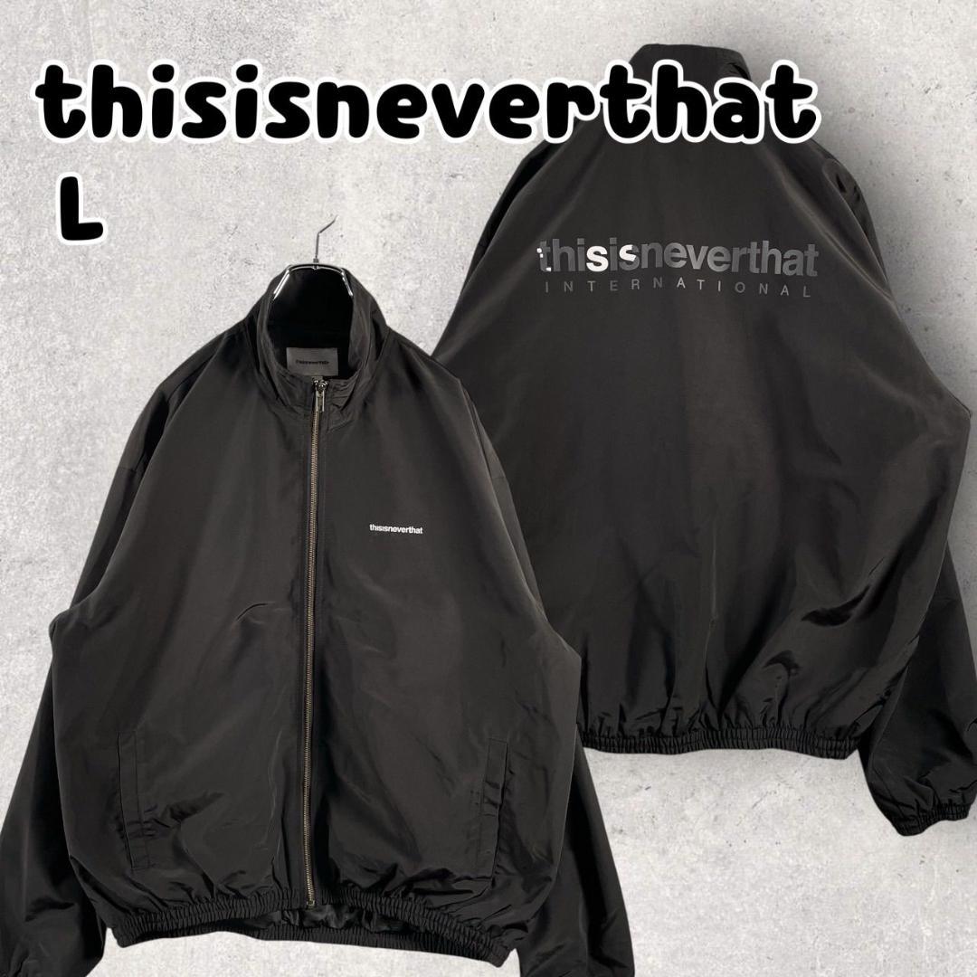 ディスイズネバーザット ブルゾン ナイロンジャケット L ブラック