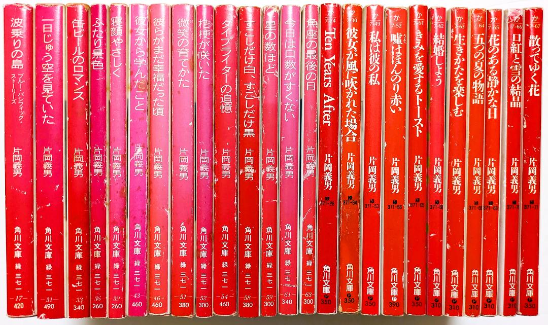 片岡義男　小説 25冊セット　角川文庫 片岡義男 角川文庫 25冊セット 5冊追加しました。