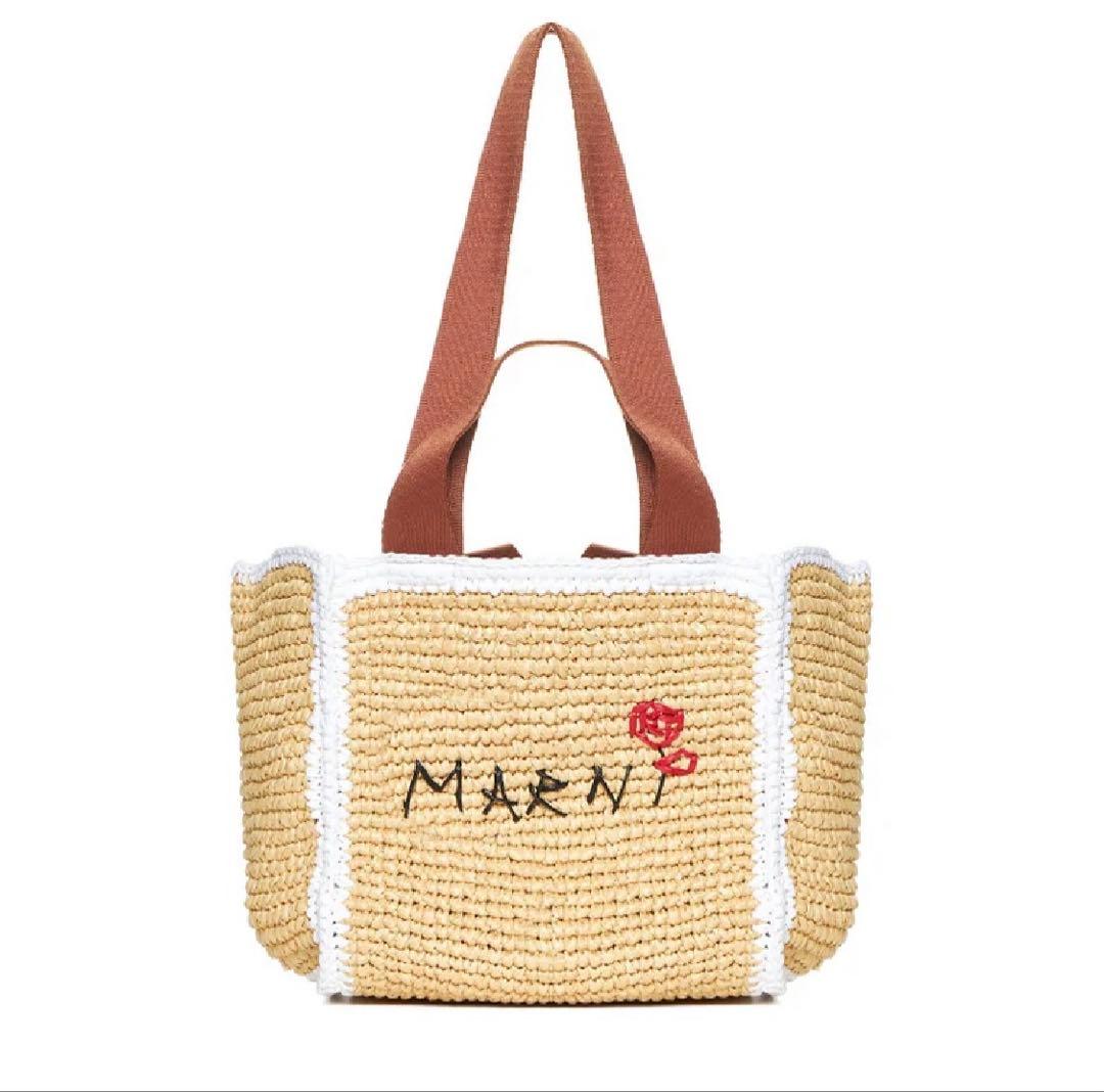 MARNI/マルニ　SHOPPINGBAG SMALL (SHMP0121L0) マルニ MARNI SHMP0121L0 P6769 ZO762 （ブラック雑材） -レディース