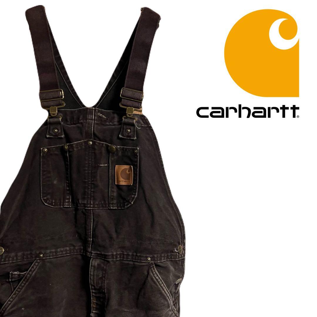 Carhartt（カーハート）ダック オーバーオール/ブラウン/US古着 楽天市場】80年代 USA製 Carhartt カーハート ダック ペインター