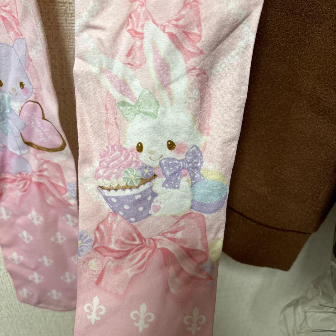 angelic pretty ウィッシュミーメル コラボタイツ ピンク - メルカリ