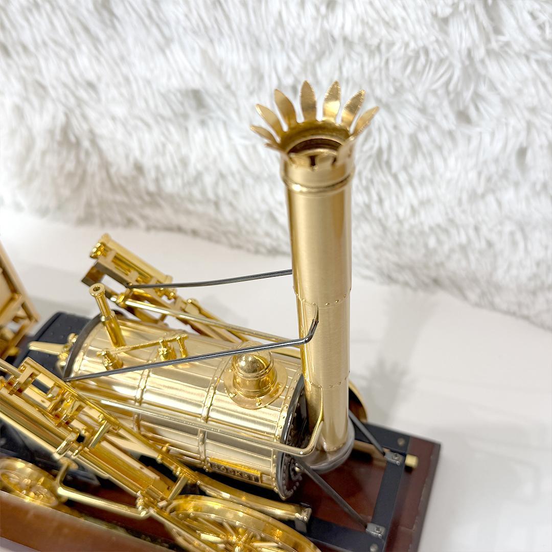 美品 ロバート・スチーブンソン 蒸気機関車 ロケット号 置時計 ケース