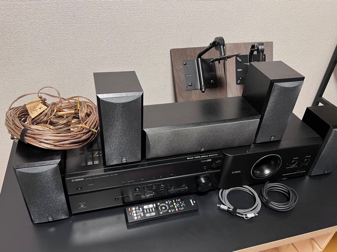 美品 YAMAHA RX-V385 他5.1ch 純正スピーカーセット +付属品 - メルカリ