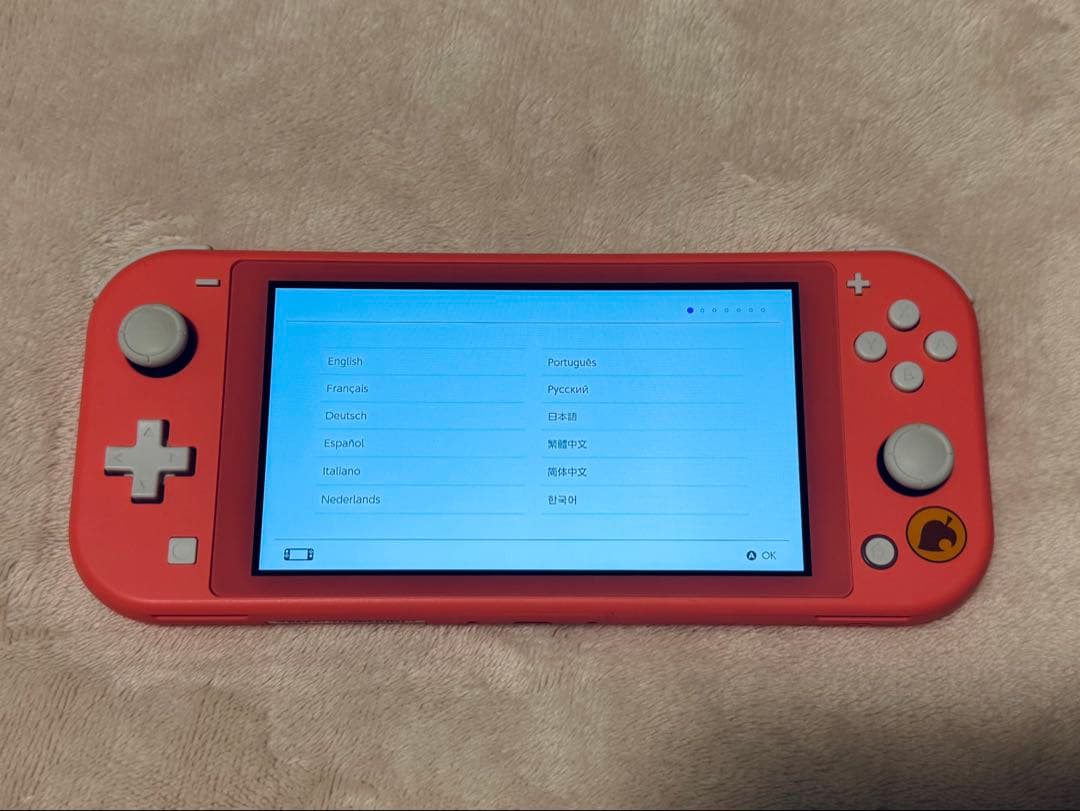 Nintendo Switch Lite あつまれ どうぶつの森デザイン ピンク